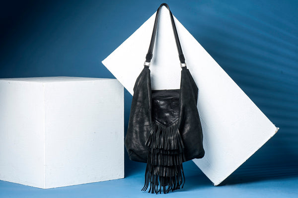 Hobo Bag -Large leather Shoulder  Bag - Avi Algrisi