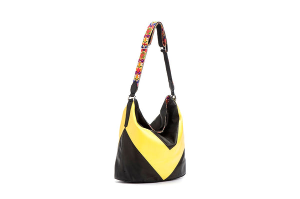 Tote bag black and yellow - Avi Algrisi