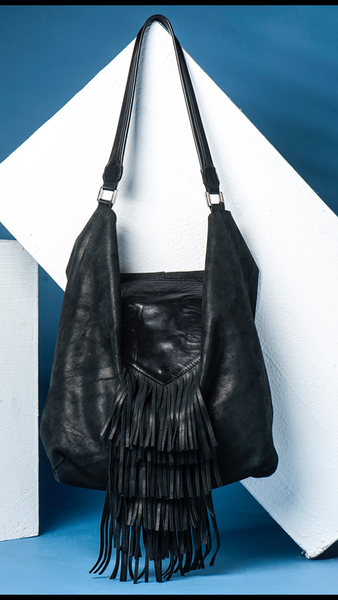 Hobo Bag -Large leather Shoulder  Bag - Avi Algrisi