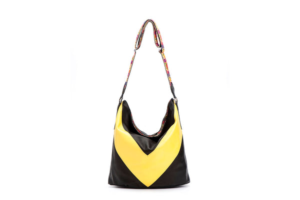 Tote bag black and yellow - Avi Algrisi